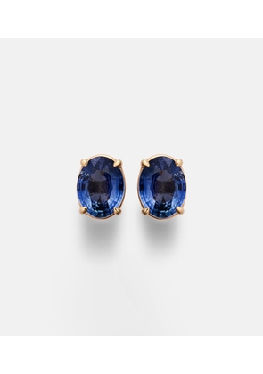 Shay Jewelry 18kt rose gold earrings with blue sapphires