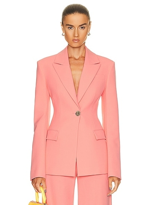 THE ATTICO Blue Blazer in Salmon - Peach. Size 36 (also in ).