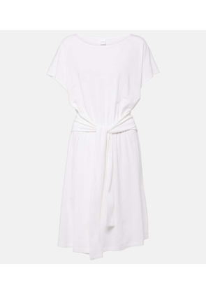 Max Mara Belted jersey midi dress