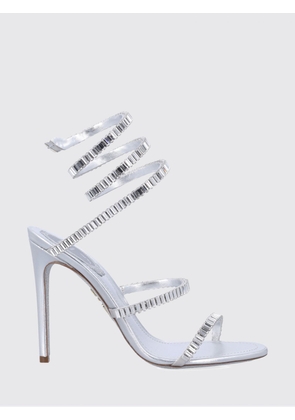 Heeled Sandal RENE CAOVILLA Woman color Silver