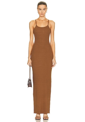Eterne Tank Maxi Dress in Earth - Brown. Size L (also in ).