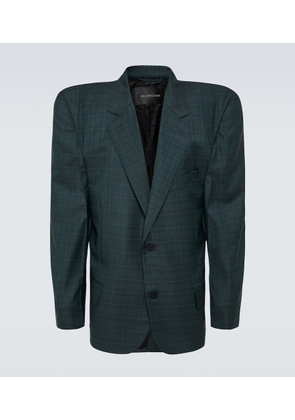 Balenciaga Boxy checked wool blazer