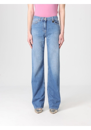 Jeans ELISABETTA FRANCHI Woman color Gnawed Blue