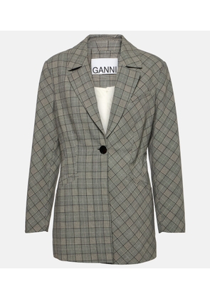 Ganni Checked blazer
