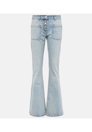 Courreges Low-rise bootcut jeans