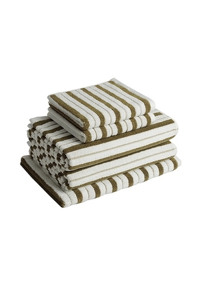BAINA Essential Bathroom Set 13 in Caper & Chalk - Olive. Size all.