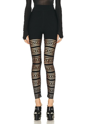 ALAÏA Vienne Legging in Noir ALAÏA - Black. Size 42 (also in ).