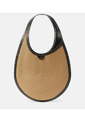 Alaia One Piece Medium paper straw shoulder bag