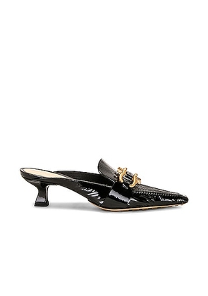 Bottega Veneta Madame Mule Pump in Black - Black. Size 36 (also in 37, 37.5, 38, 38.5, 39, 39.5, 40).