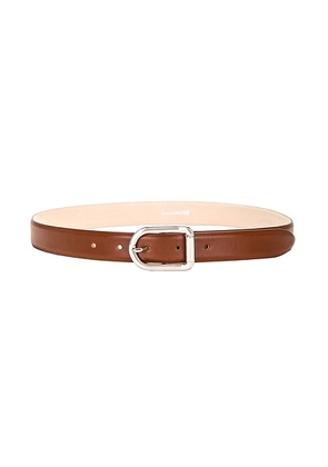 DEHANCHE Mija Belt in Camel & Silver - Brown. Size L (also in M, S, XS).