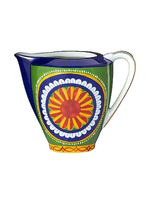 Dolce & Gabbana Casa Carretto Milk And Creamer Jug in Multicolor - Green. Size all.