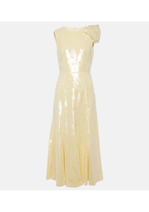Roland Mouret Sequined flared midi dress