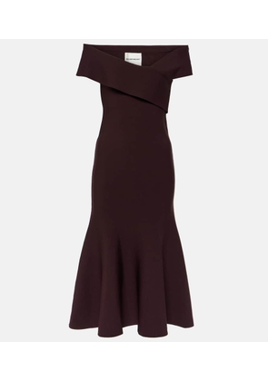 Roland Mouret Asymmetric off-shoulder midi dress