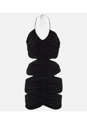 Monot Halterneck cutout minidress