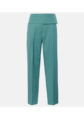 Jil Sander Pleated wool wide-leg pants