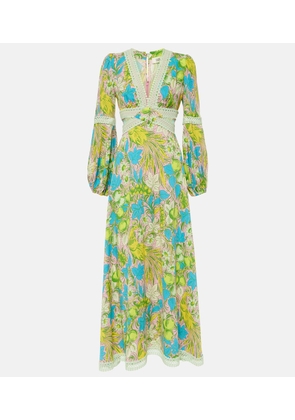 Diane von Furstenberg Lina printed cutout maxi dress