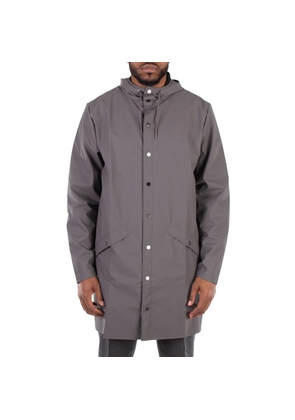Rains Grey Lightweight Waterproof Long Jacket