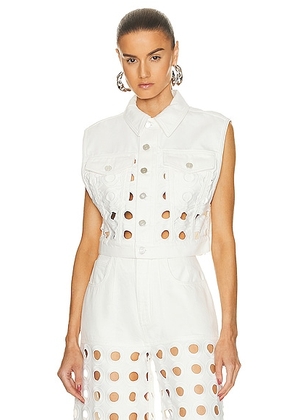 ALAÏA Vest in Blanc - White. Size 38 (also in ).