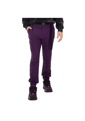Sacai Mens Purple Suiting Pants With Belt