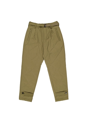 Sacai Mens Khaki Quilted Pants