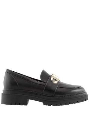 Michael Kors Black Parker Leather Loafers