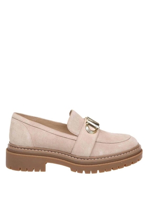 Michael Kors Parker Logo-Plaque Suede Loafers