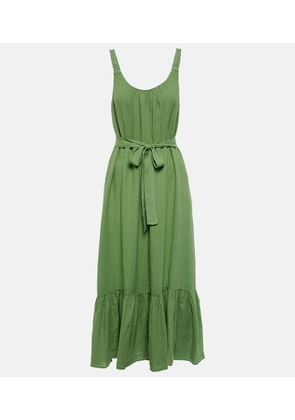 Velvet Linen maxi dress