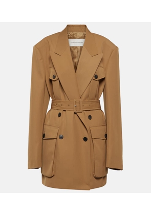 Dries Van Noten Double-breasted gabardine jacket
