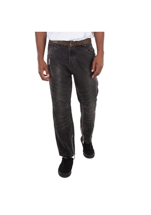 Balmain Biker Mid-Rise Denim Jeans