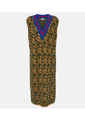 Dries Van Noten Intarsia midi dress