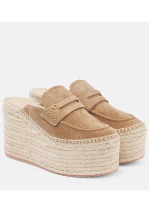 Gianvito Rossi Suede espadrille wedges