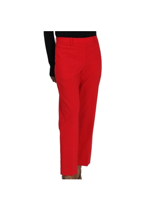 Givenchy Ladies Pop Red Concealed Fastening Tailored Trousers
