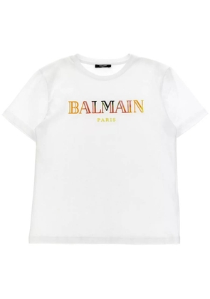 Balmain Kids Contrast Logo Short-Sleeve T-Shirt