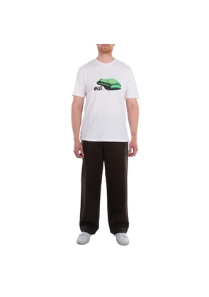 OAMC Mens White Amphibian Short-Sleeved T-Shirt