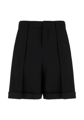 Balmain Pleated Grain De Poudre Bermuda Shorts