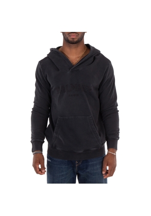 Balmain V-Neck Cotton Hoodie