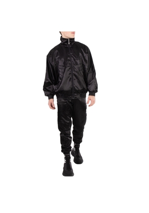 Etudes Black Tour Satin-Finish Trousers