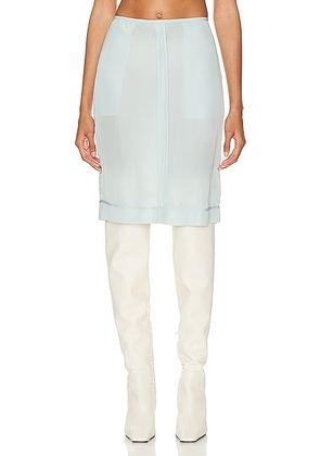 Bottega Veneta Sheer Skirt in Dusk - Baby Blue. Size 40 (also in 38).