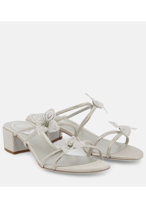 Rene Caovilla Caterina embellished bow-detail sandals