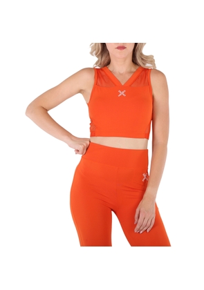 Kenzo Ladies Logo-print Orange Sports Bra