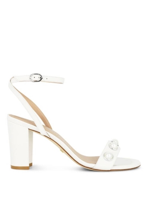 Stuart Weitzman Nearlybare Portia 85 Leather Sandals