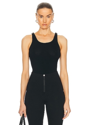 ALAÏA Tank Top Bodysuit in Noir - Black. Size 38 (also in ).
