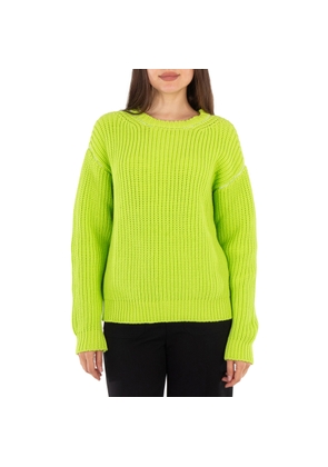 MM6 Ribbed Knit Crew Neck Sweater
