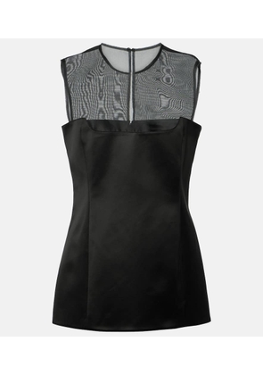 Khaite Sasmo silk-paneled satin top