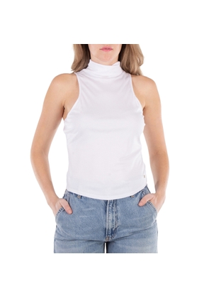Anine Bing Ladies White Jennie Turtleneck Top