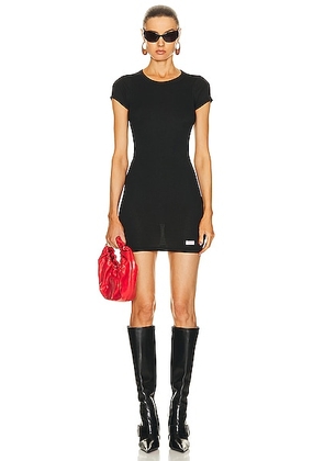 Alexander Wang Short Sleeve Crewneck Dress in Black - Black. Size XS (also in ).