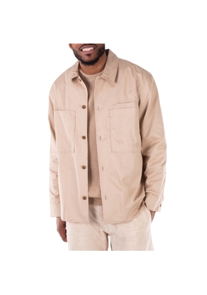 Maison Kitsune Long-Sleeve Cotton Gabardine Overshirt