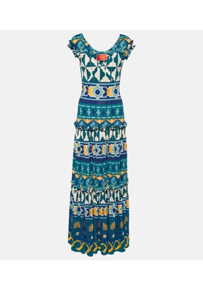 La DoubleJ Pimento printed jersey maxi dress