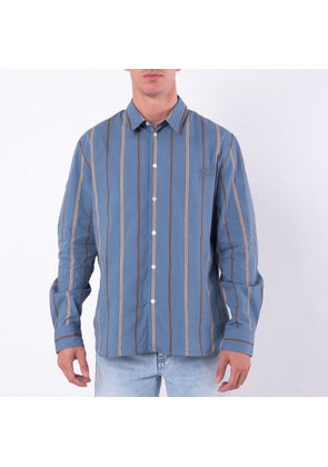 Maison Kitsune Heritage Striped Poplin Shirt
