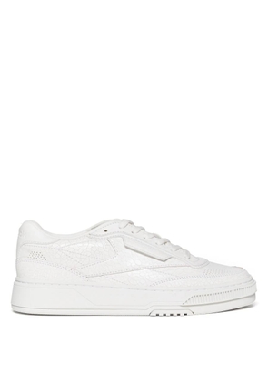 Reebok Club C LTD Cracked Leather Low-Top Sneakers